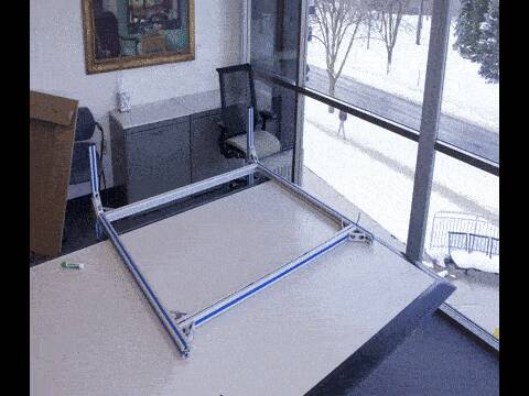 Timelapse of the Lightboard being assembled